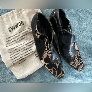 CYDWOQ Vintage Ankle Boots w zipper Sz 36 Hand made USA (California) All Leather